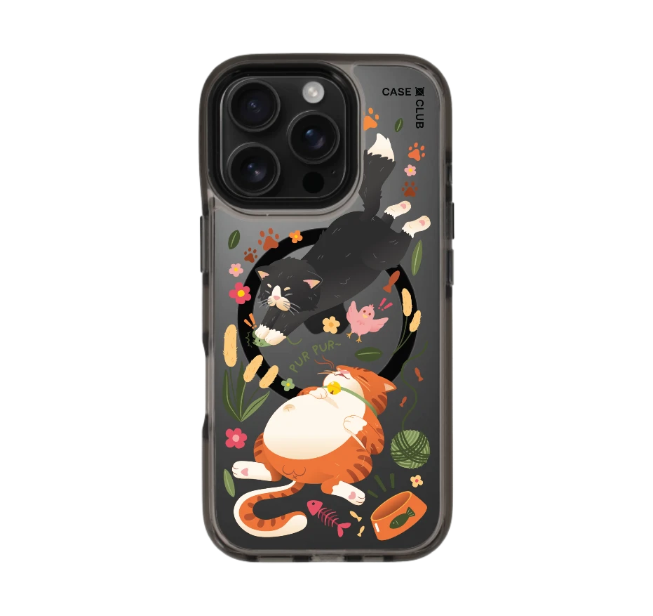 orange & black cat pattern