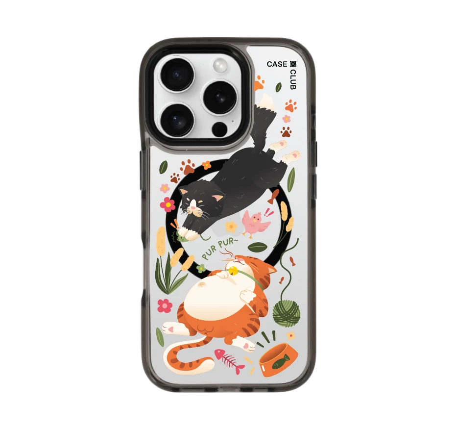 orange & black cat pattern