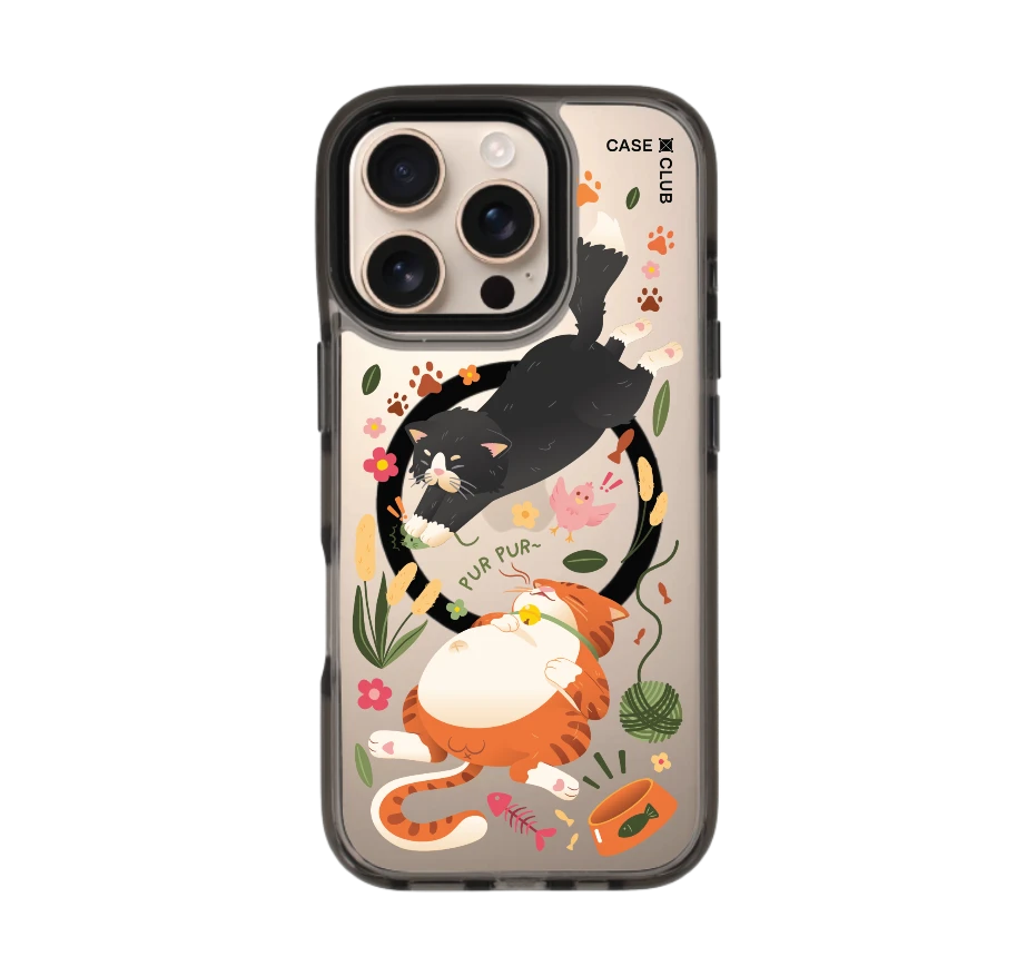 orange & black cat pattern