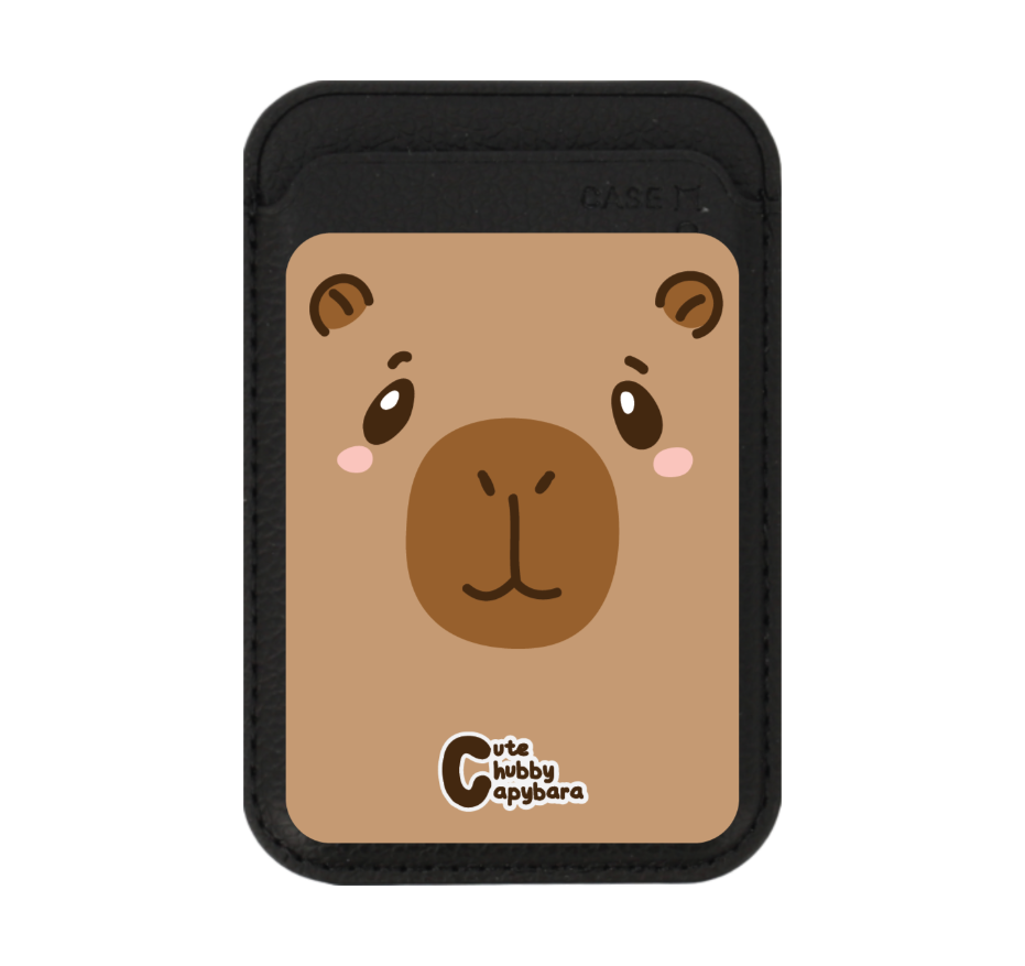 cute chubby capybara character