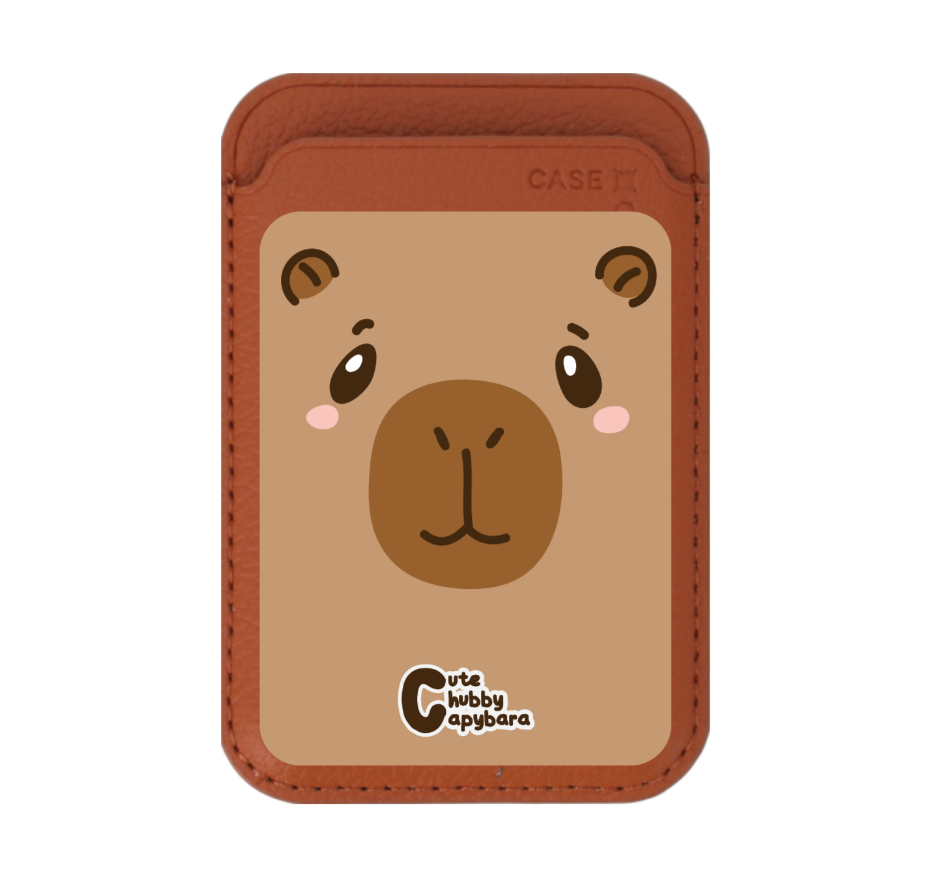 cute chubby capybara character
