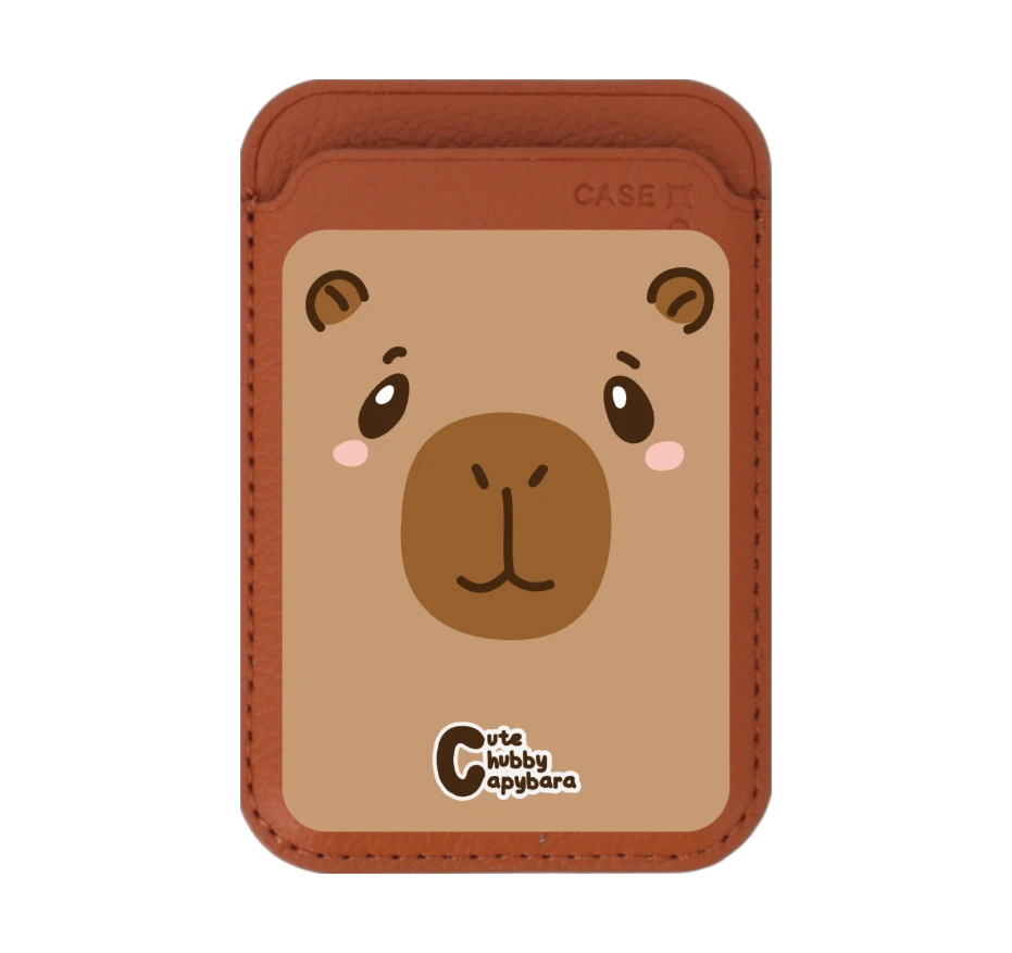 cute chubby capybara character