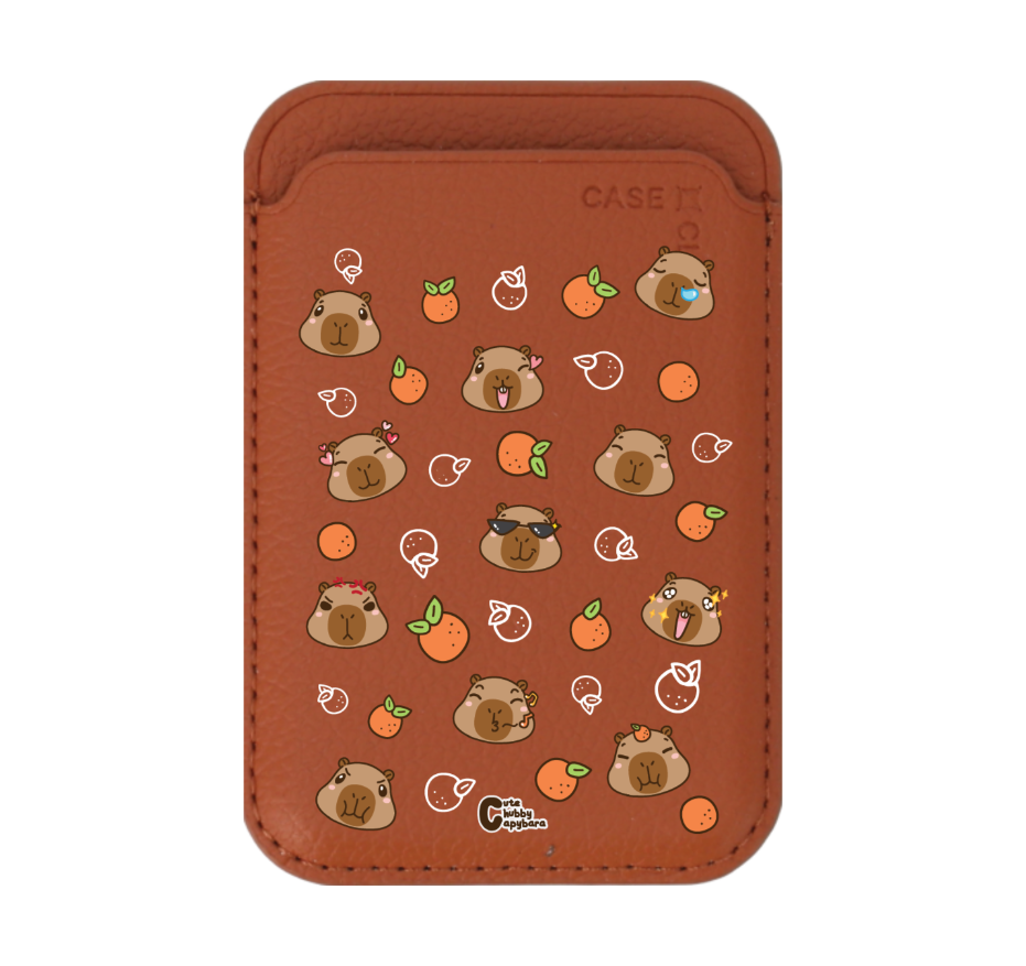 cute chubby capybara pattern