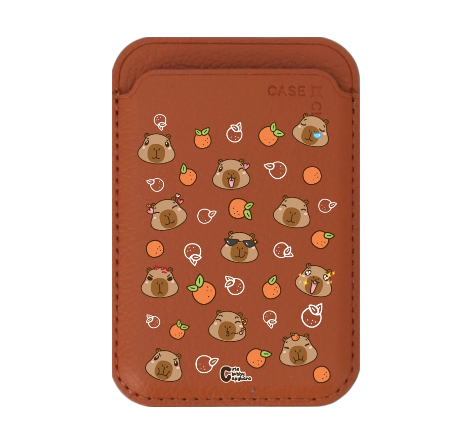 cute chubby capybara pattern
