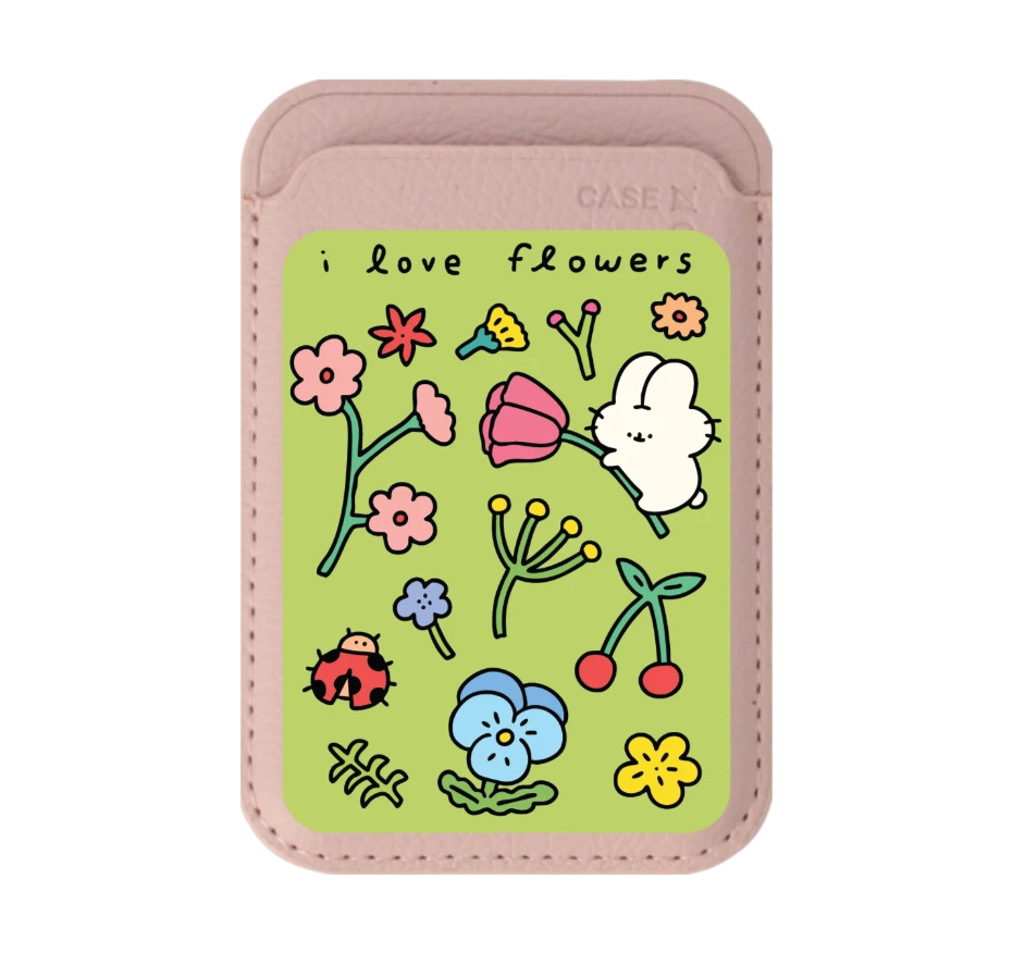 fluffy bunny garden sticker