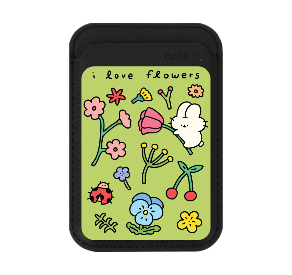 fluffy bunny garden sticker