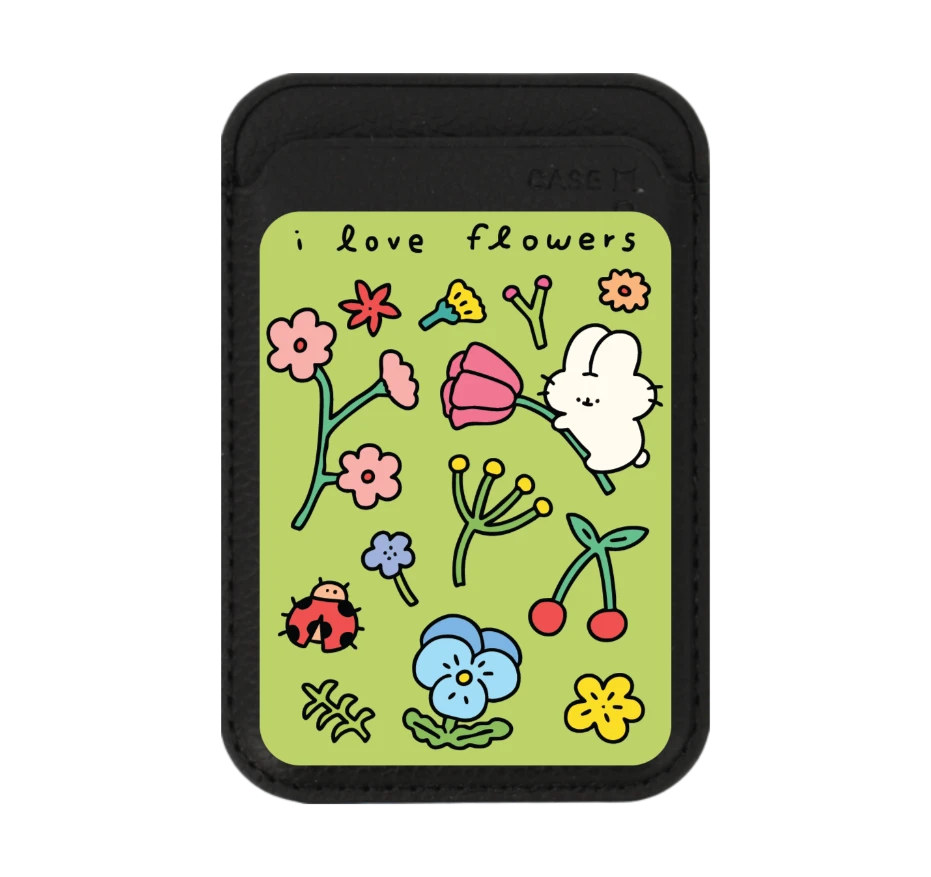 fluffy bunny garden sticker