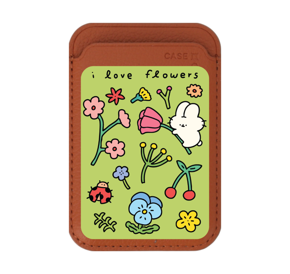 fluffy bunny garden sticker