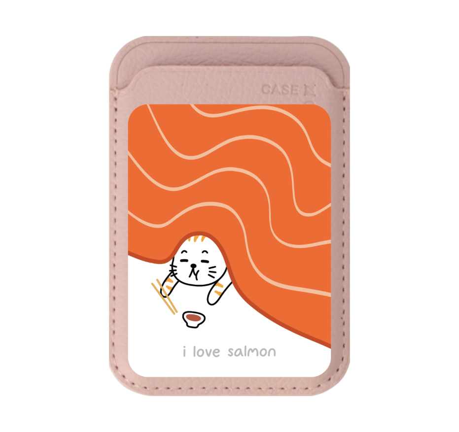 salmon cat loves salmon
