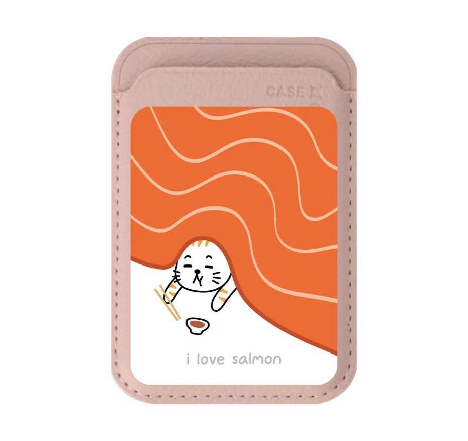 salmon cat loves salmon