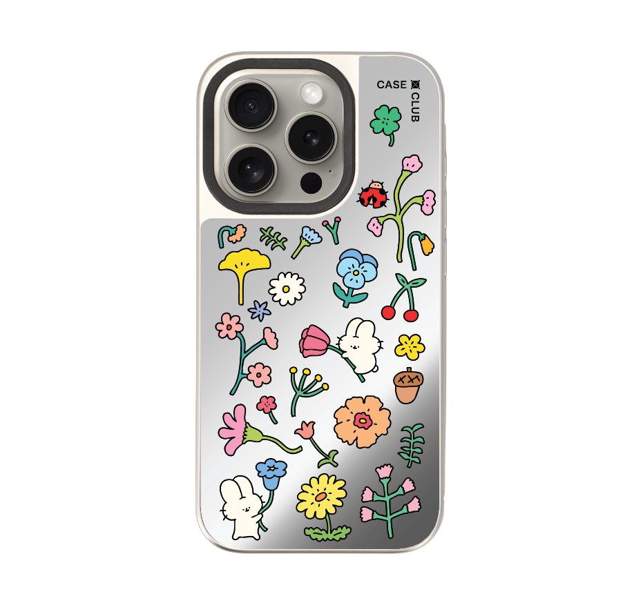 fluffy bunny garden sticker