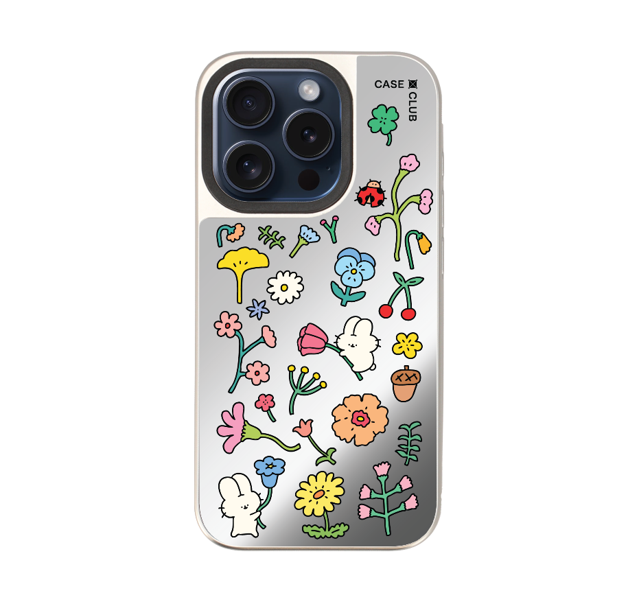 fluffy bunny garden sticker