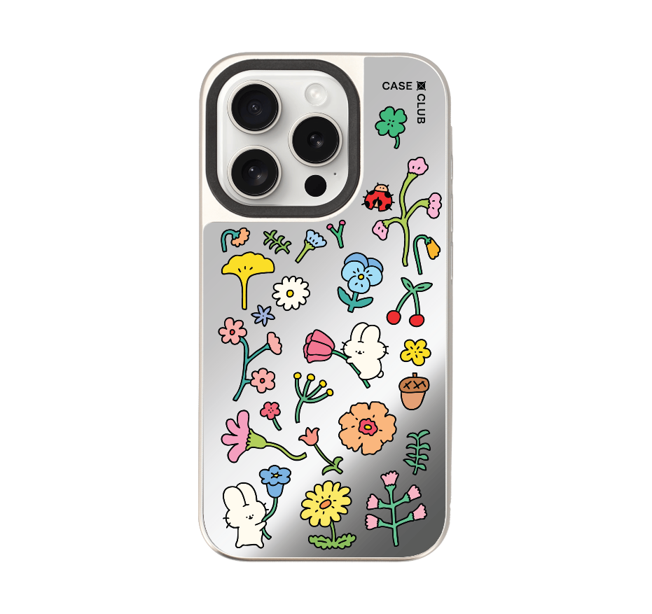 fluffy bunny garden sticker