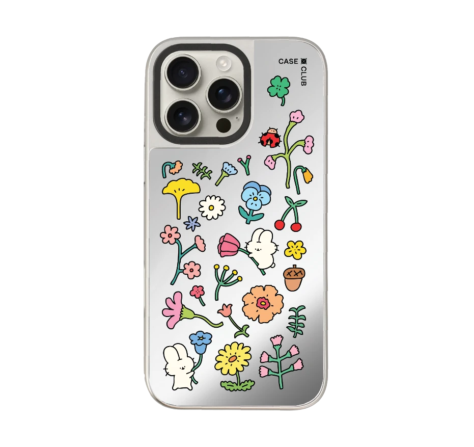 fluffy bunny garden sticker