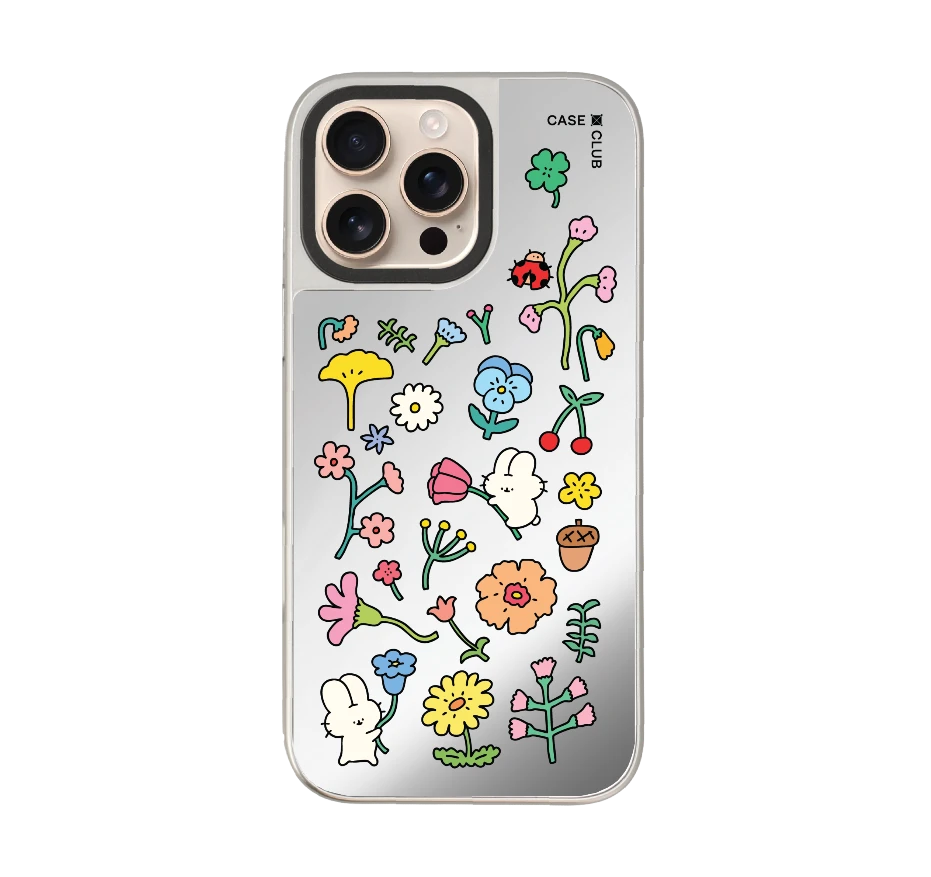 fluffy bunny garden sticker