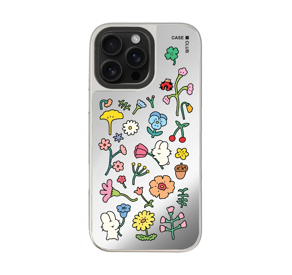 fluffy bunny garden sticker