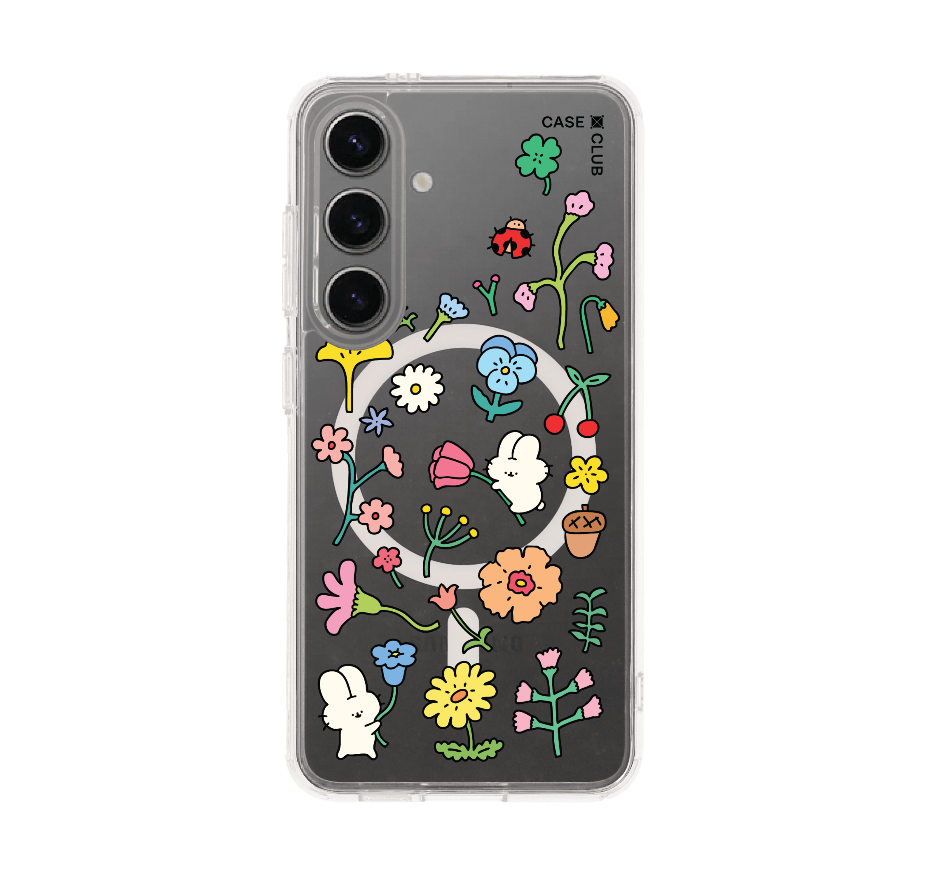 fluffy bunny garden sticker