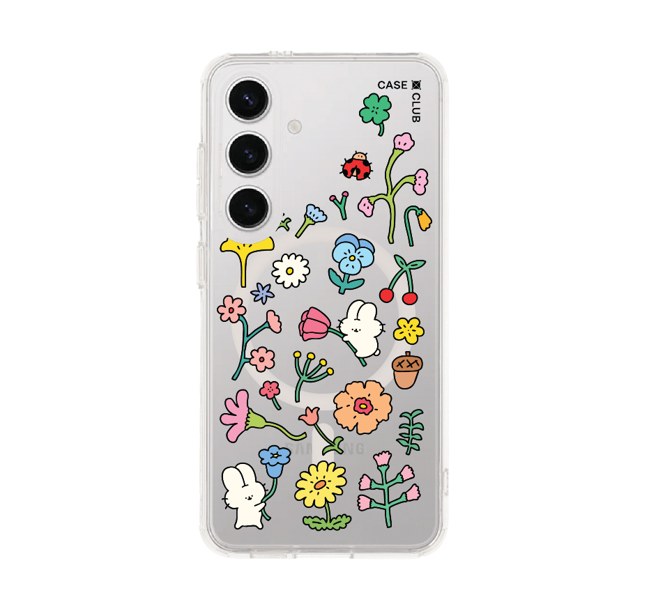 fluffy bunny garden sticker