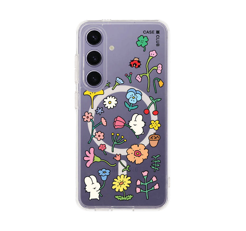 fluffy bunny garden sticker
