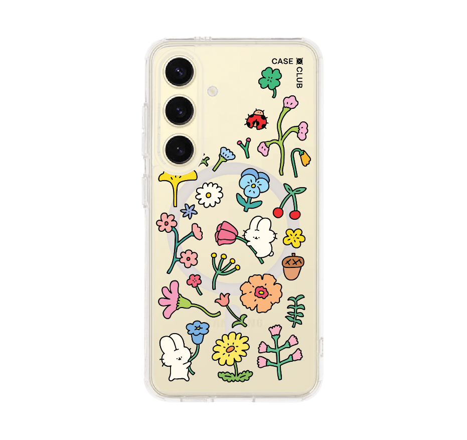 fluffy bunny garden sticker