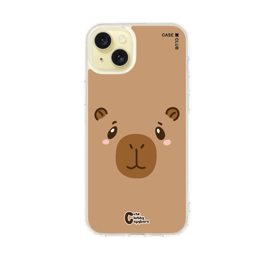 cute chubby capybara character