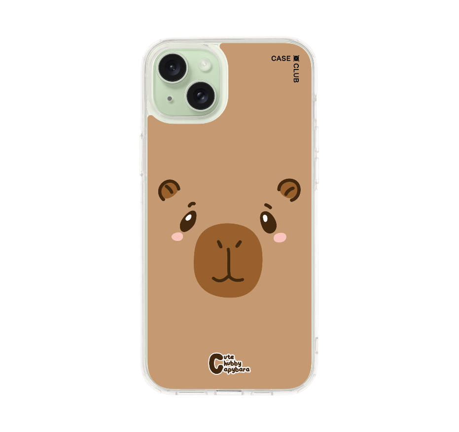 cute chubby capybara character