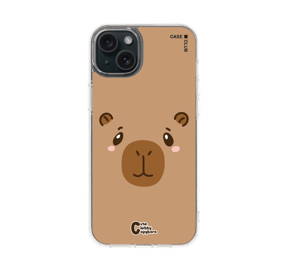 cute chubby capybara character