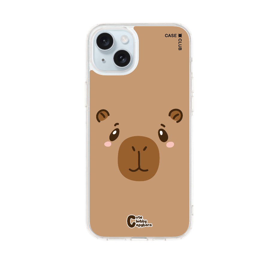 cute chubby capybara character