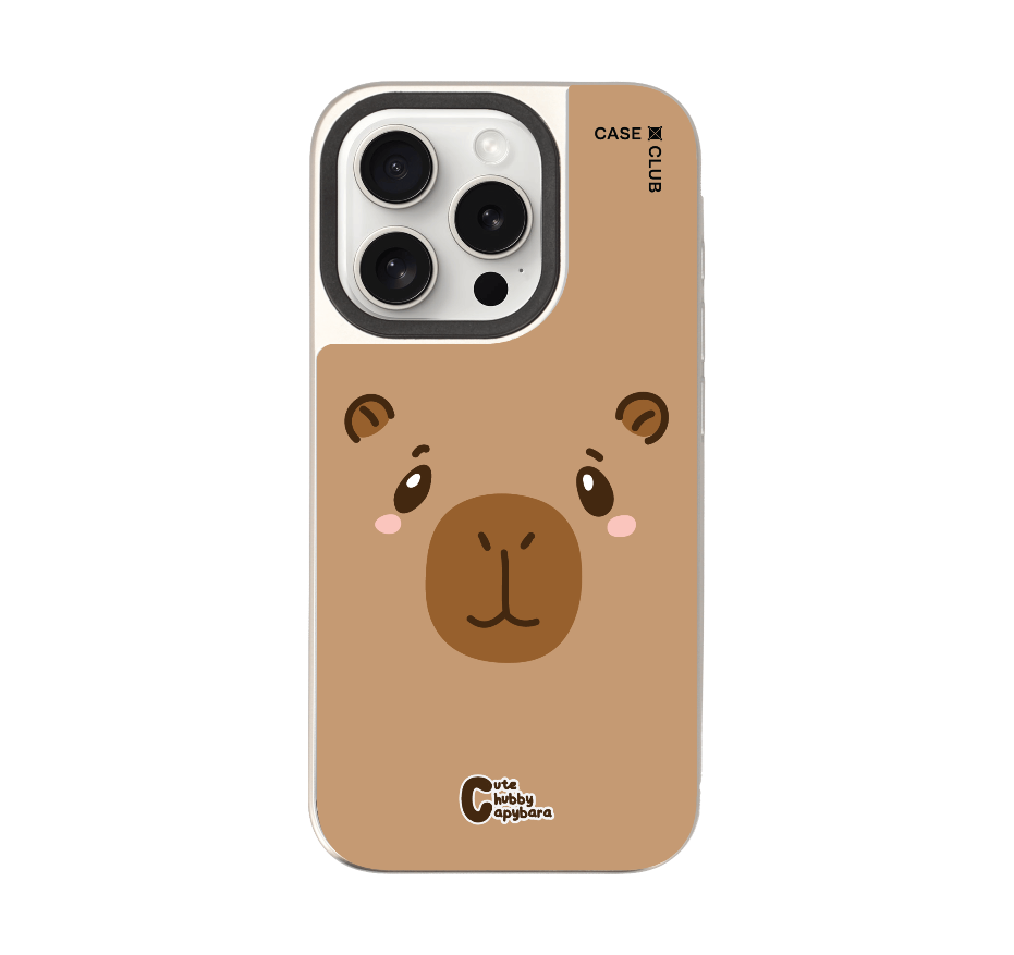 cute chubby capybara character