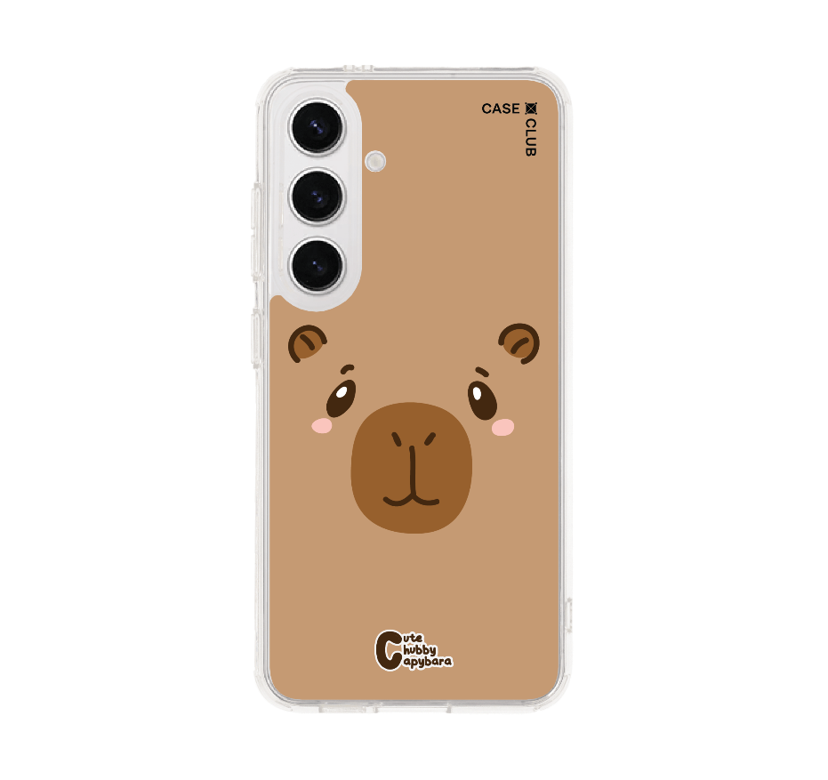 cute chubby capybara character