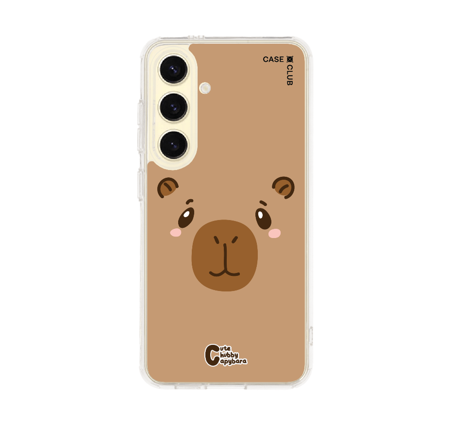 cute chubby capybara character