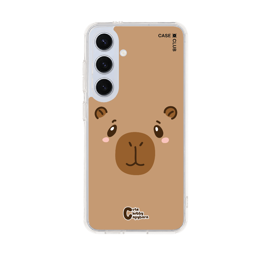 cute chubby capybara character