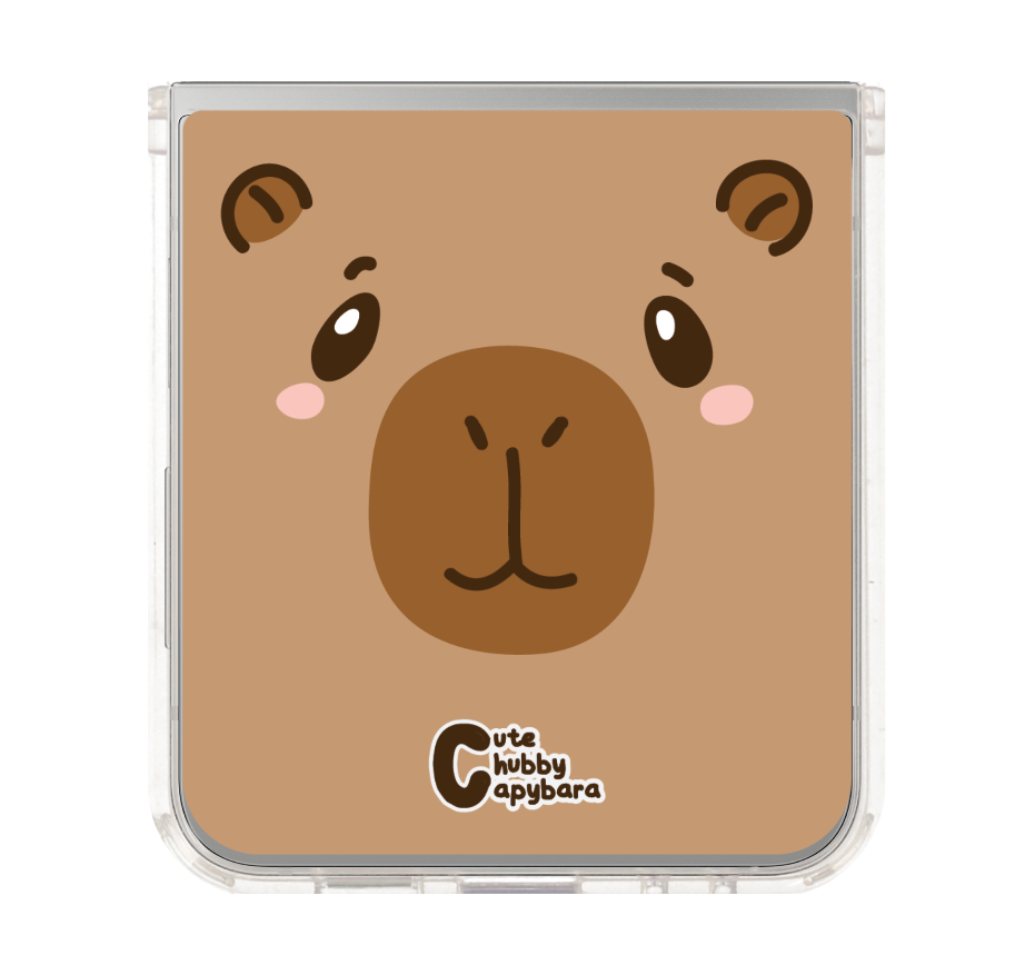 cute chubby capybara character