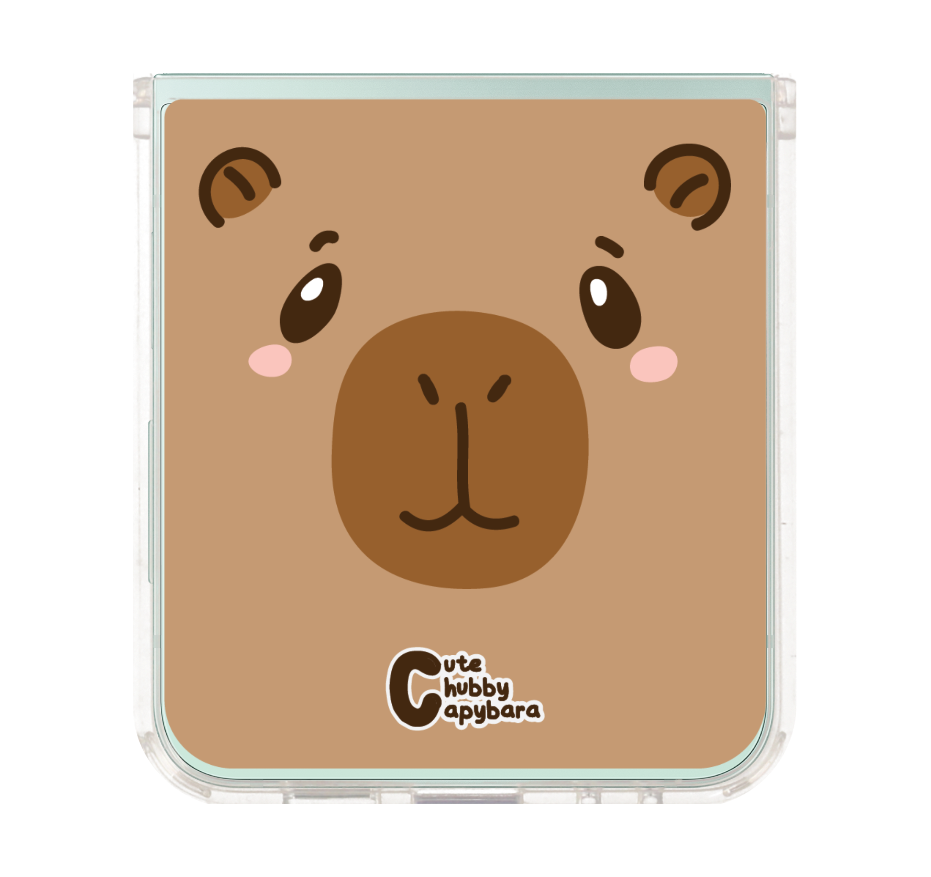 cute chubby capybara character