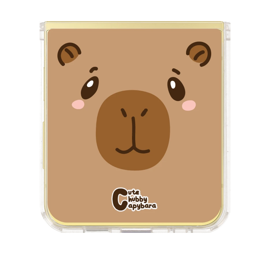 cute chubby capybara แก้มป่อง