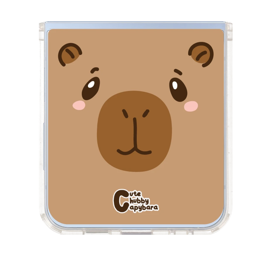 cute chubby capybara แก้มป่อง