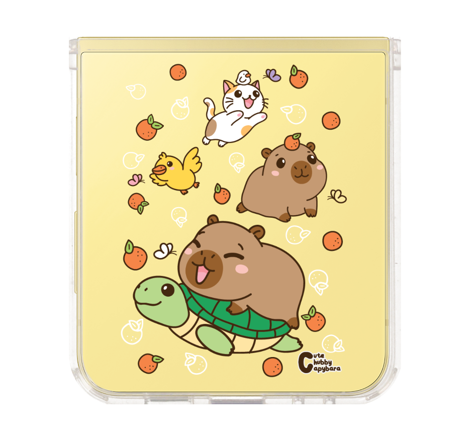 cute chubby capybara mix animal