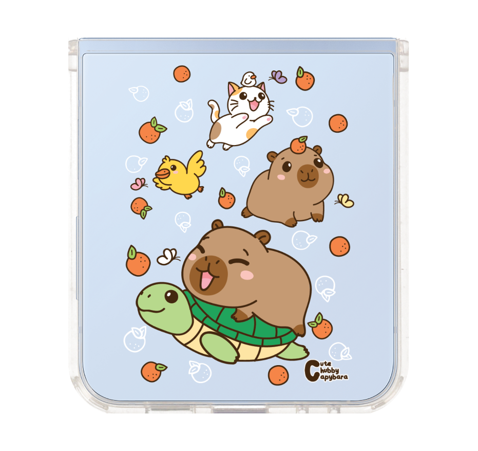 cute chubby capybara mix animal