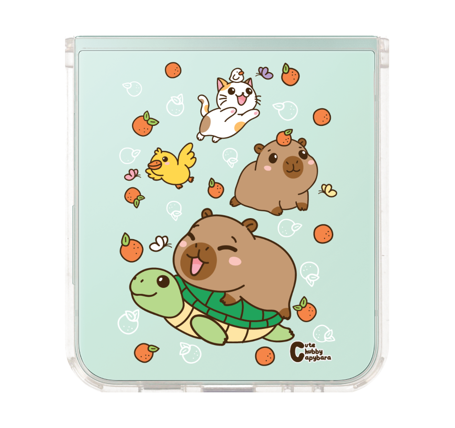 cute chubby capybara mix animal