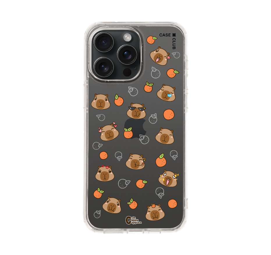 cute chubby capybara pattern