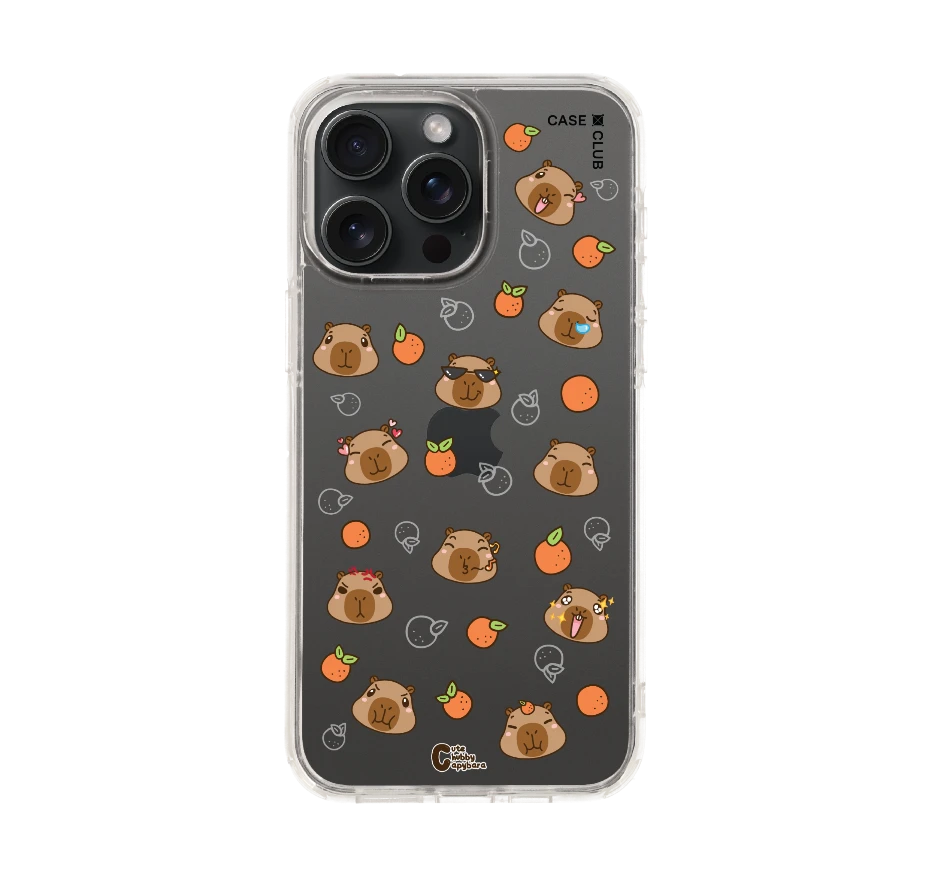 cute chubby capybara pattern