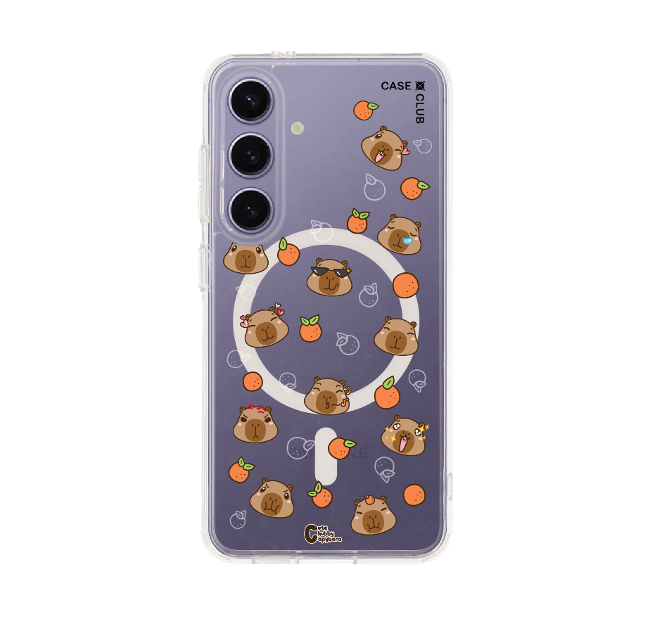cute chubby capybara pattern