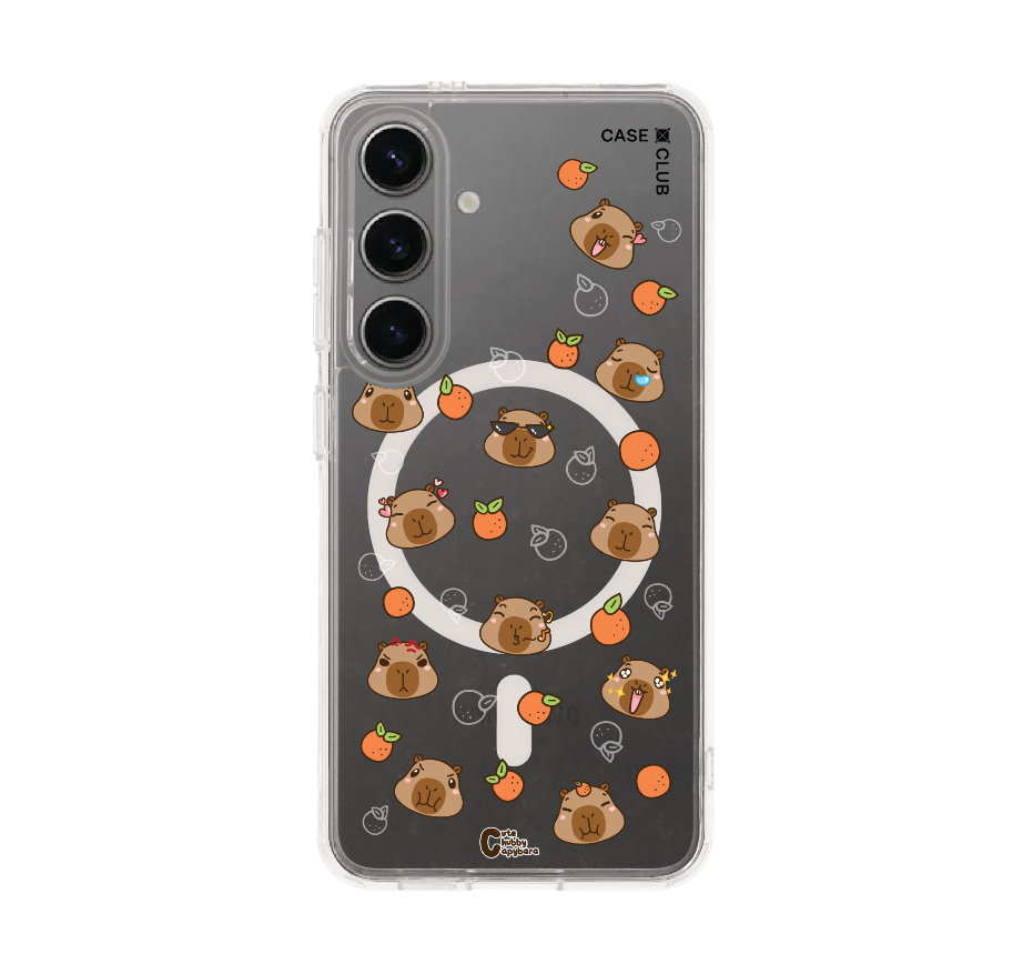 cute chubby capybara pattern