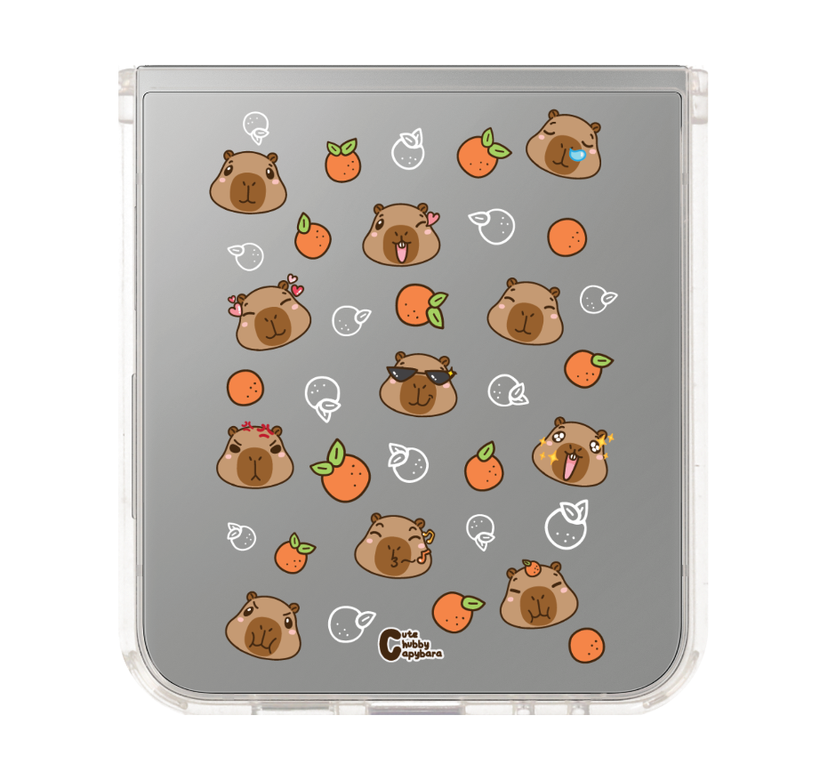 cute chubby capybara pattern