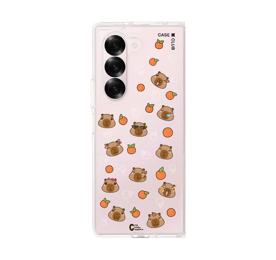 cute chubby capybara pattern