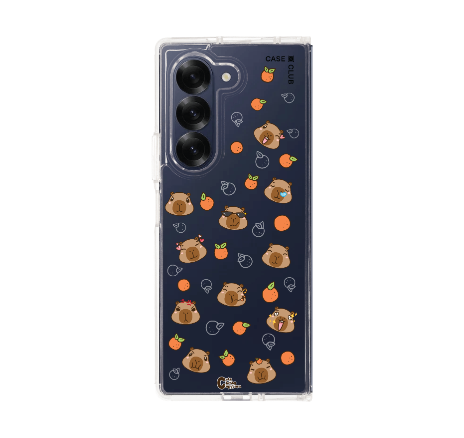 cute chubby capybara pattern