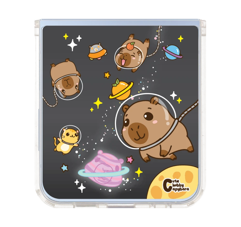 cute chubby capybara universe