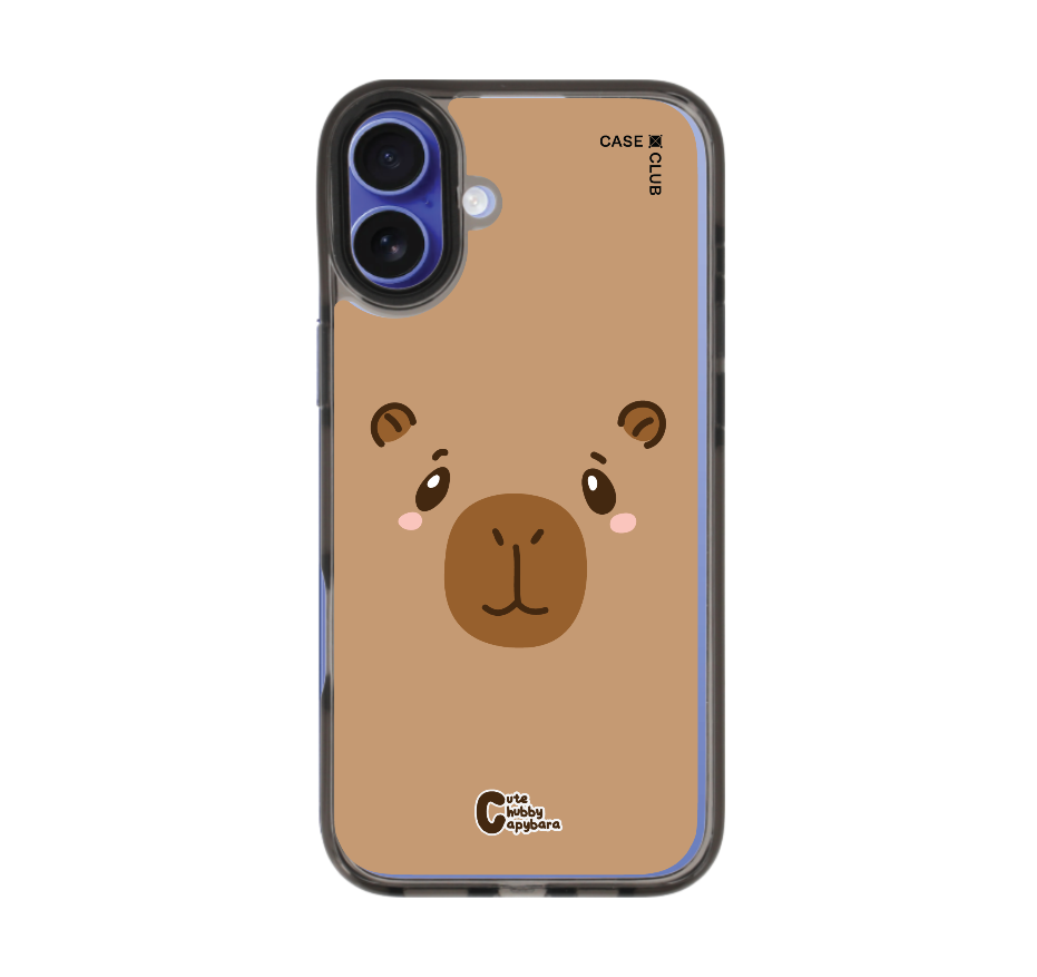 cute chubby capybara character