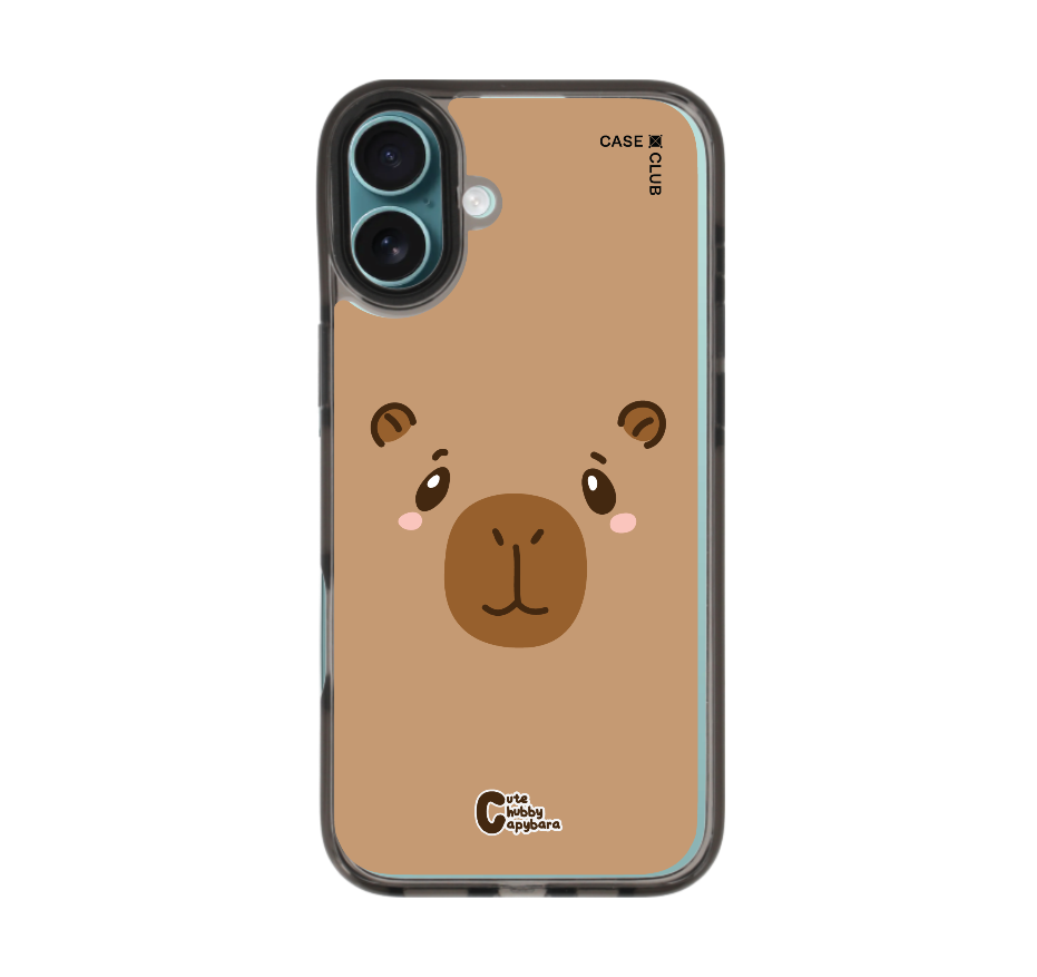cute chubby capybara character
