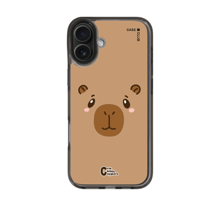 cute chubby capybara character